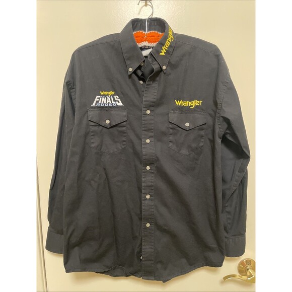 Wrangler 2010 Rodeo PRCA Las Vegas National Finals Western Button Down Shirt - M - Picture 1 of 7